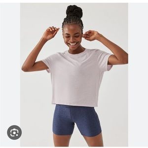 Outdoor Voices Speckled Cotton Short Sleeve Tee - XS